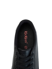 Kickers Black Leather Womens Tovni Stack Leather Trainers - Image 21 of 22