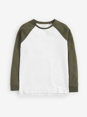 Khaki Green Camo Raglan T-Shirts 3 Pack (3-16yrs) - Image 3 of 5
