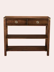 Laura Ashley Dark Chestnut Balmoral 2 Drawer Console Table - Image 6 of 7