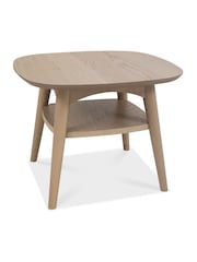 Bentley Designs Natural Dansk Lamp Table With Shelf - Image 2 of 3