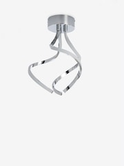 Chrome Callie Flush Ceiling Light - Image 8 of 9