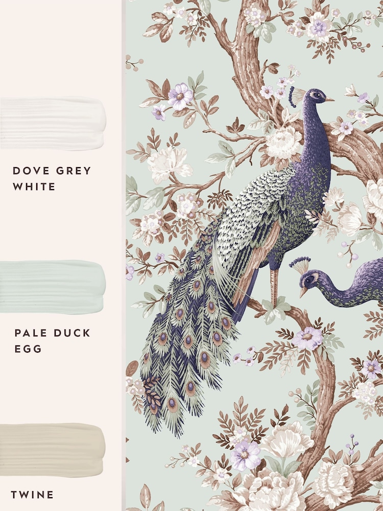Laura Ashley Duck Egg Belvedere 10M Wallpaper - Image 4 of 4