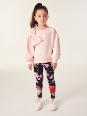 Baker by Ted Baker Bow Sweater and Floral Leggings Set - Image 1 of 12