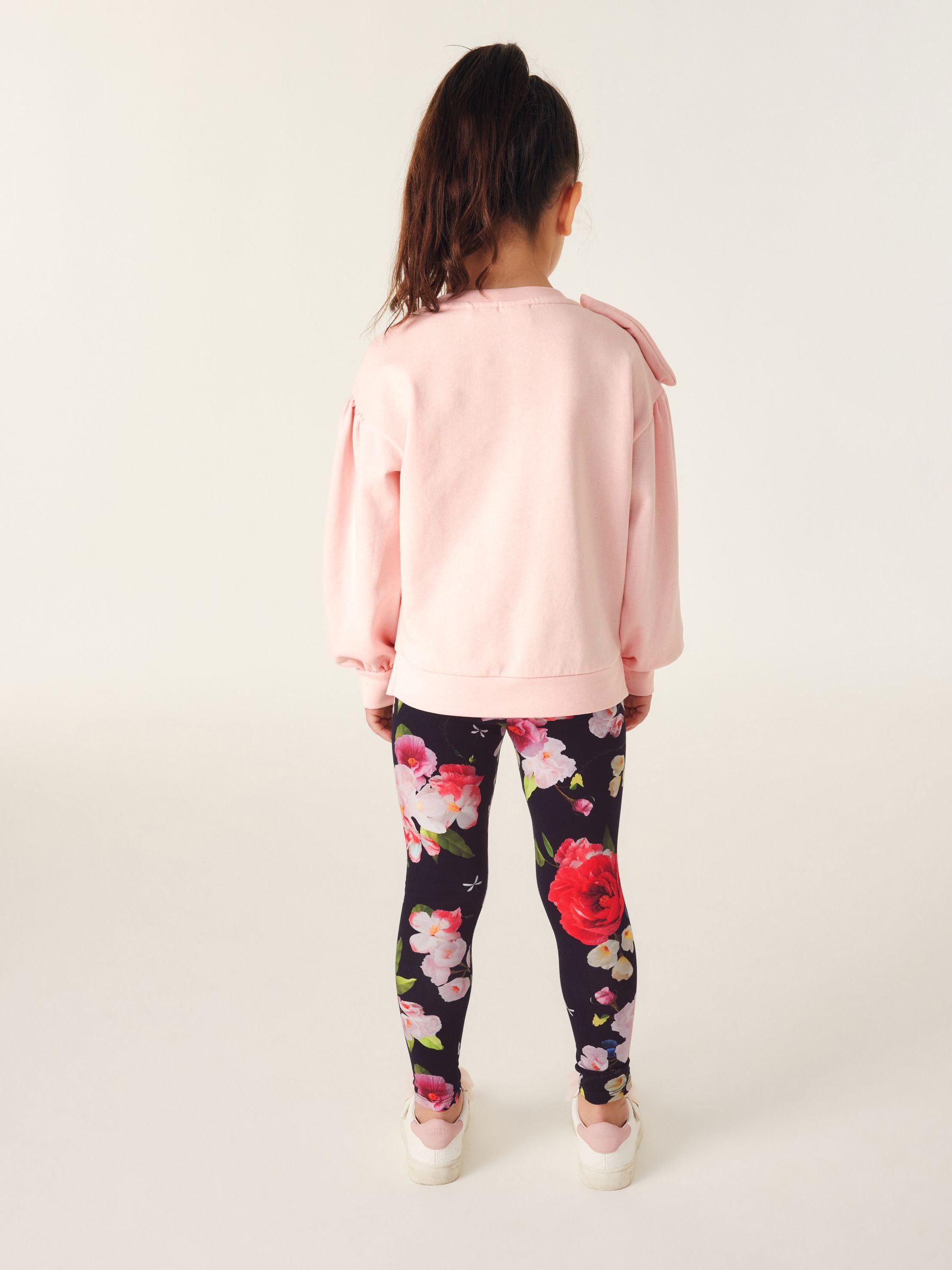 Buy Baker by Ted Baker Bow 100 Cotton Sweater and Floral Leggings Set from Next South Africa