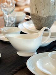 Maxwell Williams White 400ml Gravy Boat - Image 2 of 2