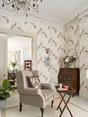 Laura Ashley Soft Truffle Belvedere 10M Wallpaper - Image 1 of 4