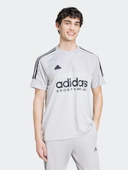 adidas Grey Tiro T-Shirt - Image 1 of 5