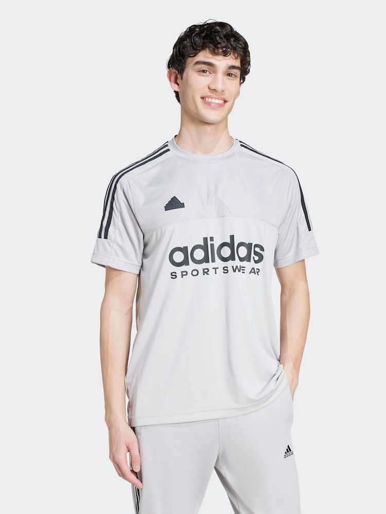 adidas Grey Tiro T-Shirt - Image 1 of 5