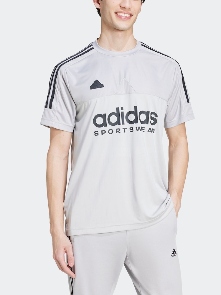 adidas Grey Tiro T-Shirt - Image 2 of 5
