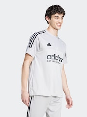 adidas Grey Tiro T-Shirt - Image 4 of 5