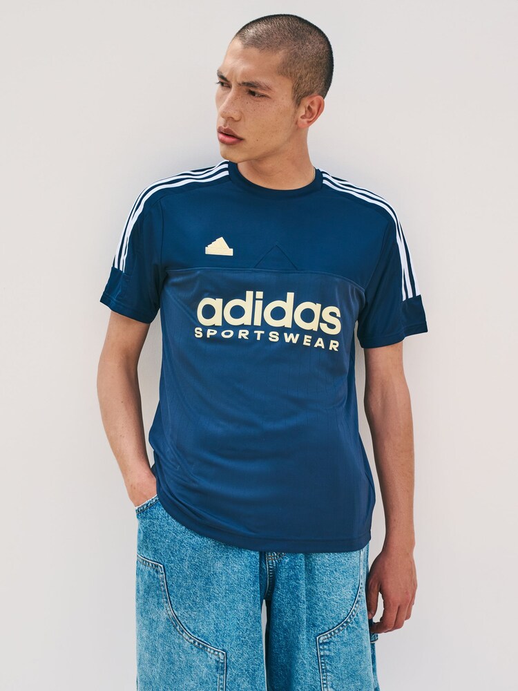 adidas Blue Tiro T-Shirt - Image 2 of 5 adidas Blue Tiro T-Shirt - Image 2 of 5