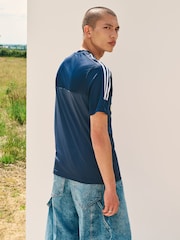 adidas Blue Tiro T-Shirt - Image 4 of 5