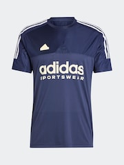 adidas Blue Tiro T-Shirt - Image 5 of 5