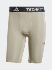 adidas Green TECHFIT Compression Training Short Tights - Image 6 of 6