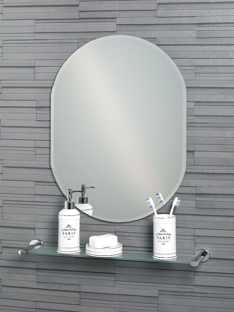 Showerdrape Lincoln Small Oval Bathroom Mirror - Image 1 of 4