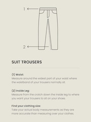Grey Slim Fit Check Suit: Trousers with Motionflex Waistband - Image 3 of 3