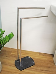 Showerdrape Grey Octavia Freestanding Towel Stand - Image 1 of 3