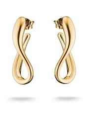 Thomas Sabo Gold Tone Curved Hoop Earrings - Image 2 of 3