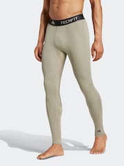 adidas Green TECHFIT Compression Training Long Tights - Image 1 of 6