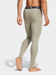 adidas Green TECHFIT Compression Training Long Tights - Image 2 of 6