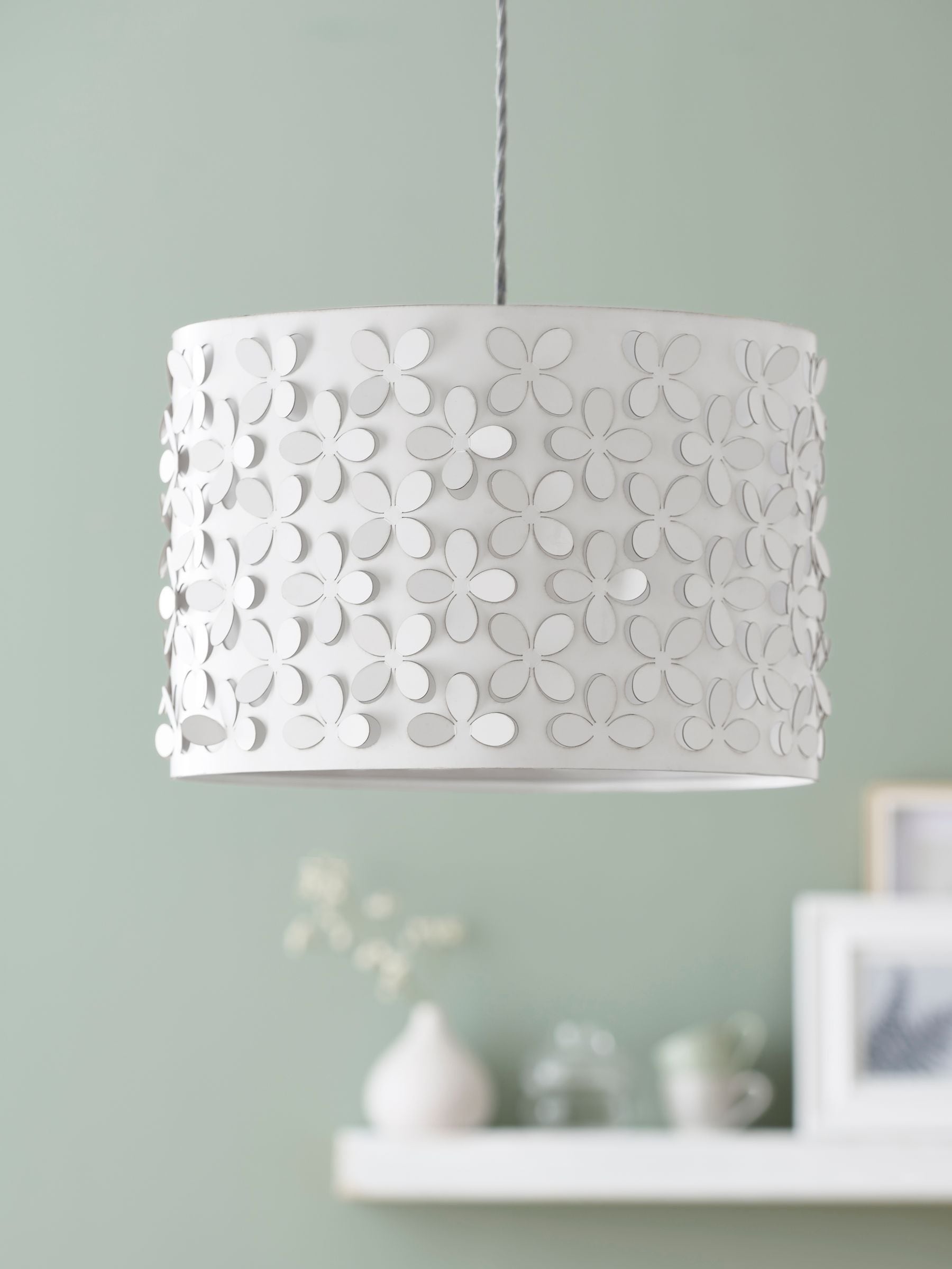 White laser cut lamp shade cheap