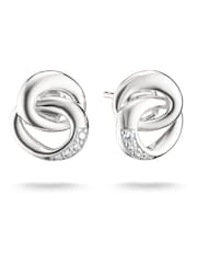 Thomas Sabo Silver Tone Together Ear Studs With White Zirconia - Image 2 of 3