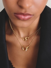 Thomas Sabo Gold Tone Together Chain With White Zirconia - Image 1 of 3