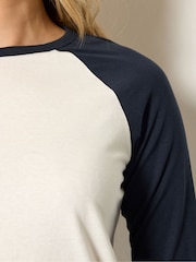 Long Tall Sally Blue Raglan T-Shirt - Image 4 of 5