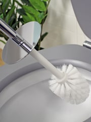 Showerdrape White Octavia Toilet Brush & Holder - Image 2 of 3