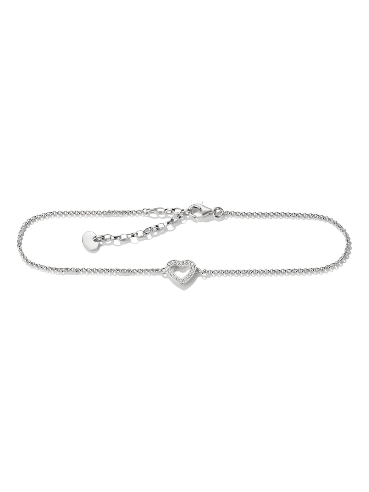 Thomas Sabo Silver Heart Anklet - Image 2 of 3