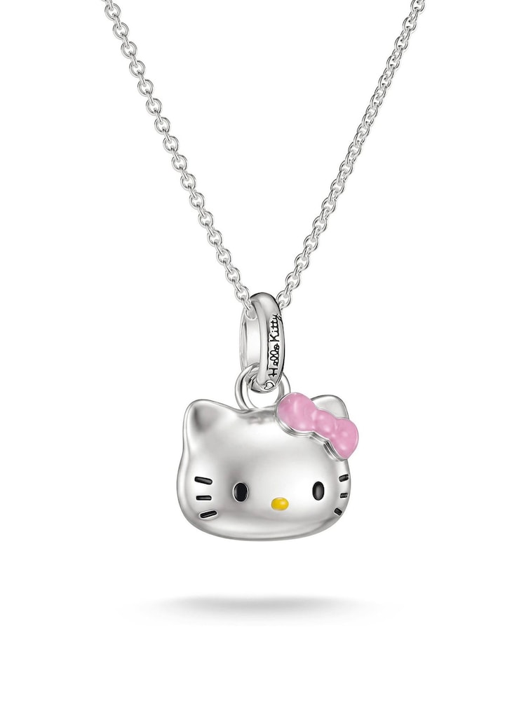 Thomas Sabo Silver Tone Hello Kitty Pink Bow Pendant - Image 2 of 3 Thomas Sabo Silver Tone Hello Kitty Pink Bow Pendant - Image 2 of 3