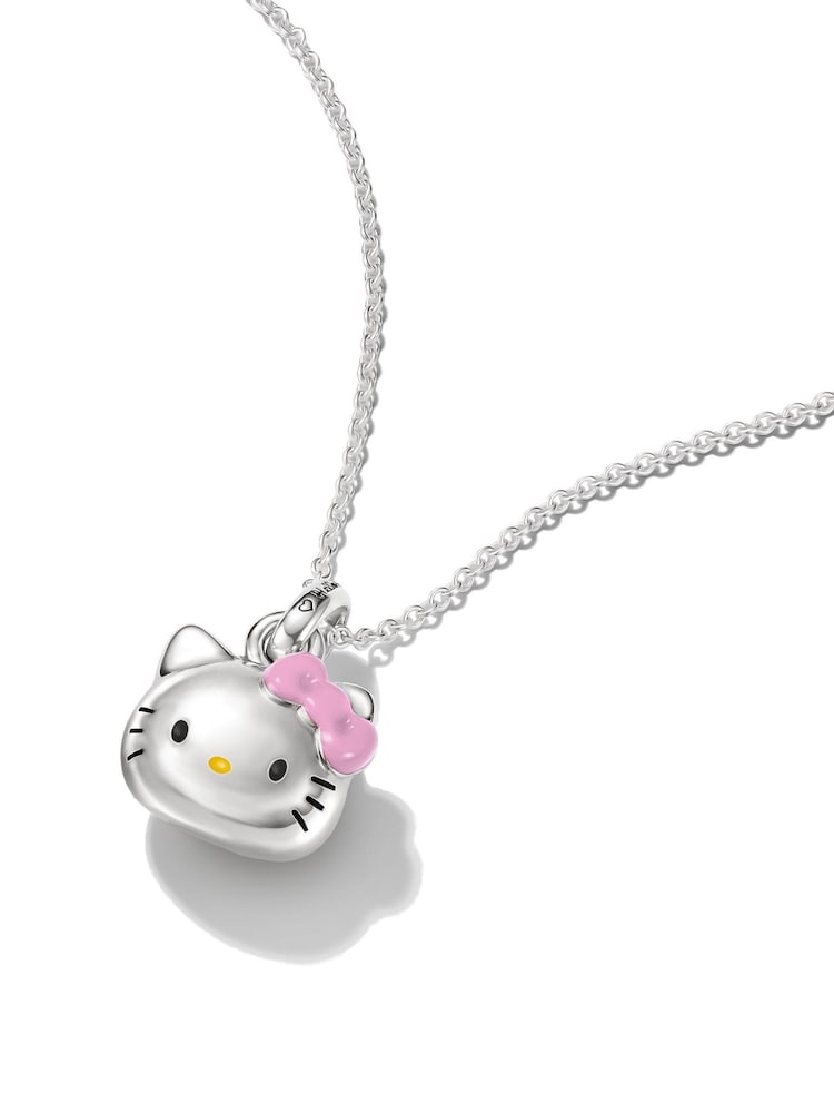 Thomas Sabo Silver Tone Hello Kitty Pink Bow Pendant - Image 3 of 3 Thomas Sabo Silver Tone Hello Kitty Pink Bow Pendant - Image 3 of 3
