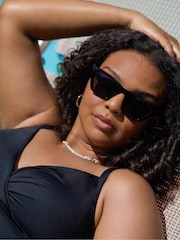 Live Unlimited Curve Cross Front Black Swimsuit - Image 3 of 4