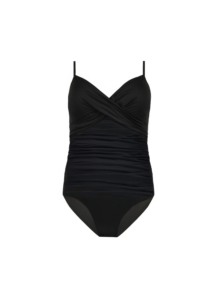 Live Unlimited Curve Cross Front Black Swimsuit - Image 4 of 4