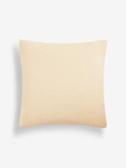 Light Natural Finn Geometric Textured 100% Cotton Cushion - Image 3 of 4