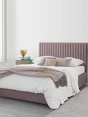 Aspire Furniture Blush Pink Upholstered End Lift Ottoman Storage Bed - Image 2 of 6