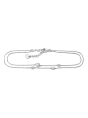 Thomas Sabo Silver Tone Hearts w/ Zirconia Anklet - Image 3 of 4