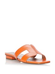 Dune London Orange Loupe Smart Slider Sandals - Image 3 of 8