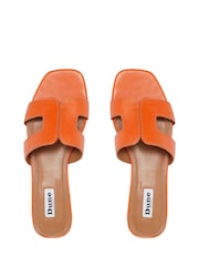 Dune London Orange Loupe Smart Slider Sandals - Image 6 of 8