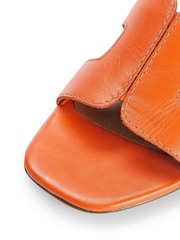 Dune London Orange Loupe Smart Slider Sandals - Image 7 of 8
