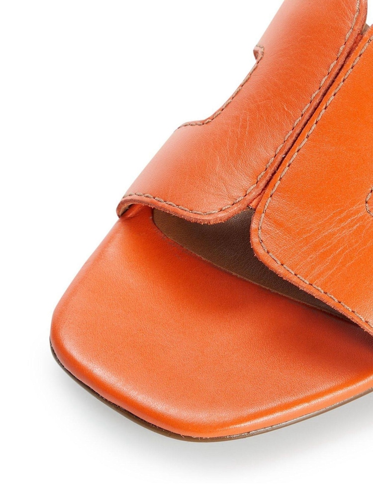 Dune London Orange Loupe Smart Slider Sandals - Image 7 of 8