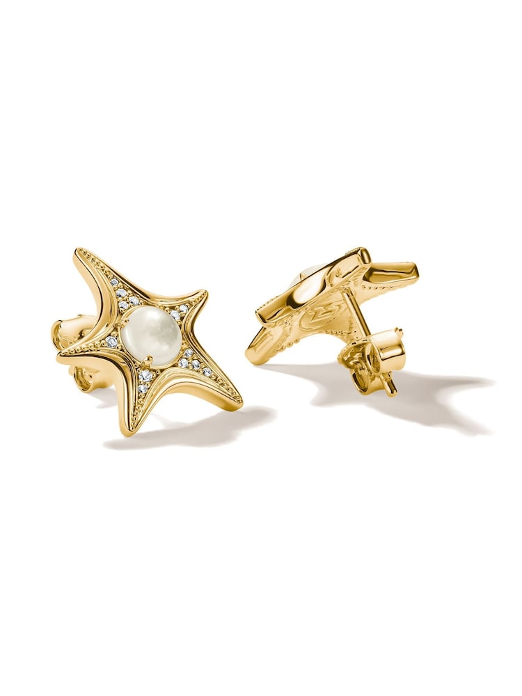 Thomas Sabo Gold Starfish and Mother-of-Pearl Ear Studs - Image 4 of 4
