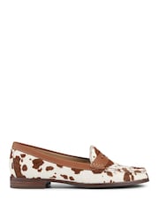 Jones Bootmaker Animal Regular Fit Tamsyn Smart Leather Penny Loafers - Image 2 of 6