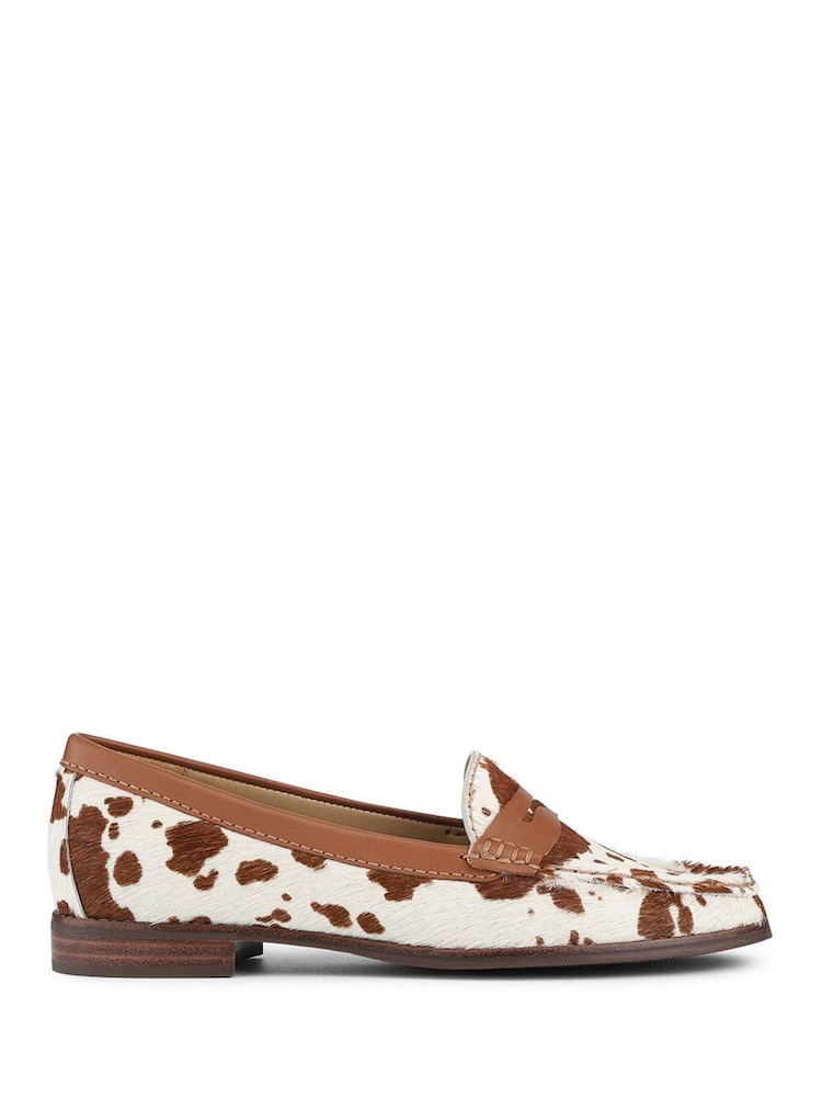 Jones Bootmaker Animal Regular Fit Tamsyn Smart Leather Penny Loafers - Image 2 of 6 Jones Bootmaker Animal Regular Fit Tamsyn Smart Leather Penny Loafers - Image 2 of 6
