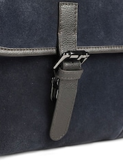 Jones Bootmaker Navy Blue Upland Leather Briefcase Bag - Image 5 of 6