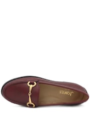 Burgundy Punainen Nahkaa - Jones Bootmaker Lorella nahkaiset Loaferit - Kuva 5 / 6