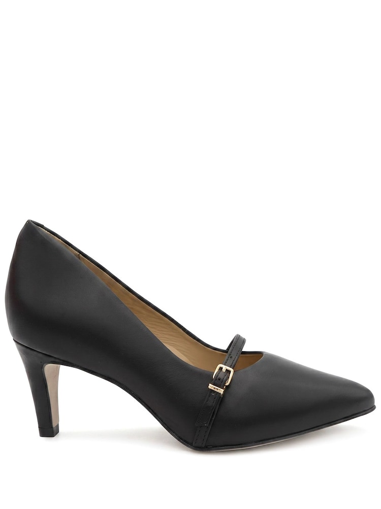 Piele neagră - Jones Bootmaker Zienna Wide Fit Mary Janes Shoes - Imaginea 2 din 6 Piele neagră - Jones Bootmaker Zienna Wide Fit Mary Janes Shoes - Imaginea 2 din 6