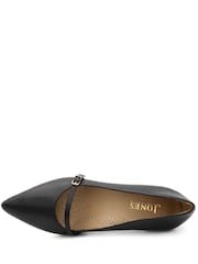 Piele neagră - Jones Bootmaker Zienna Wide Fit Mary Janes Shoes - Imaginea 5 din 6