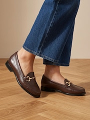 Suklaanruskea nahka - Jones Bootmaker Lorella nahkaiset Loaferit - Kuva 1 / 6