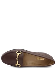 Suklaanruskea nahka - Jones Bootmaker Lorella nahkaiset Loaferit - Kuva 5 / 6